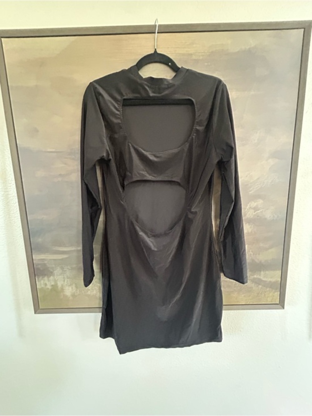 NWOT Finesse Black Long-Sleeve Cutout Dress